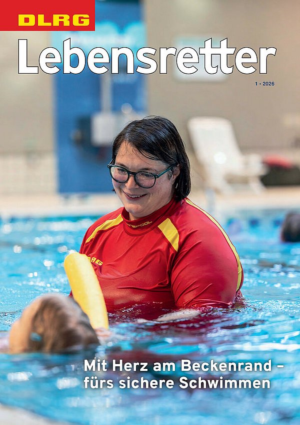 Titelbild Lebensretter 1-2026, DLRG Verbandskommunikation
