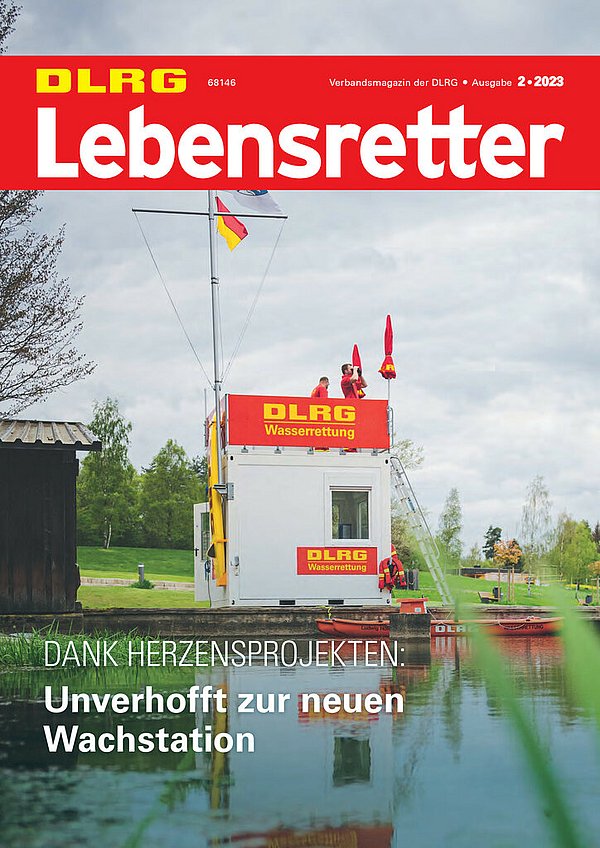 Titelbild Lebensretter 2-2023, DLRG Verbandsmagazin