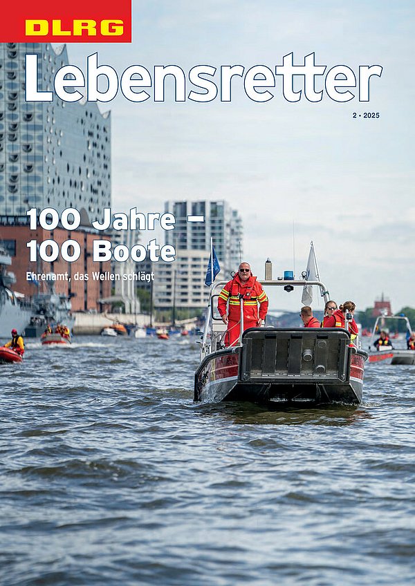 Titelbild Lebensretter 2-2025, DLRG Verbandskommunikation